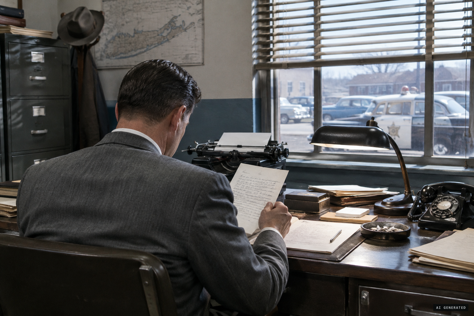 Detective Joseph Tozzi receives Helen Connolly's letter in 1958