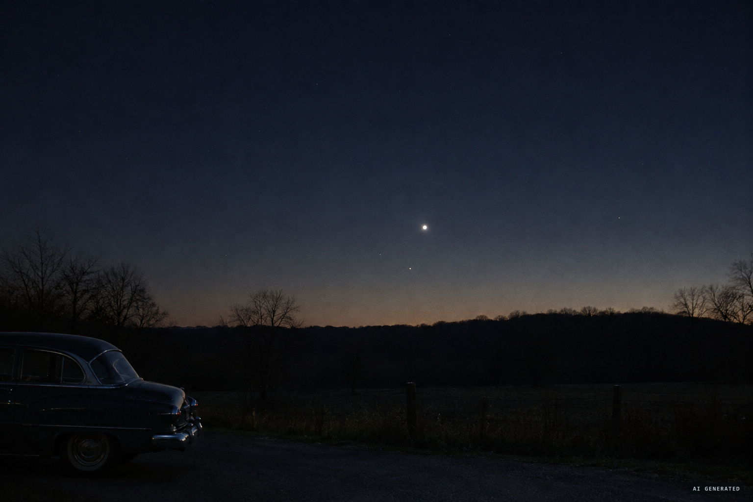 Venus very bright low in the east, Saturn just above the horizon