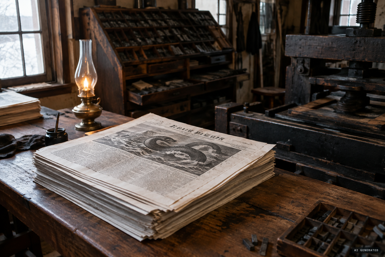 Early nineteenth-century newspapers loved a sea serpent