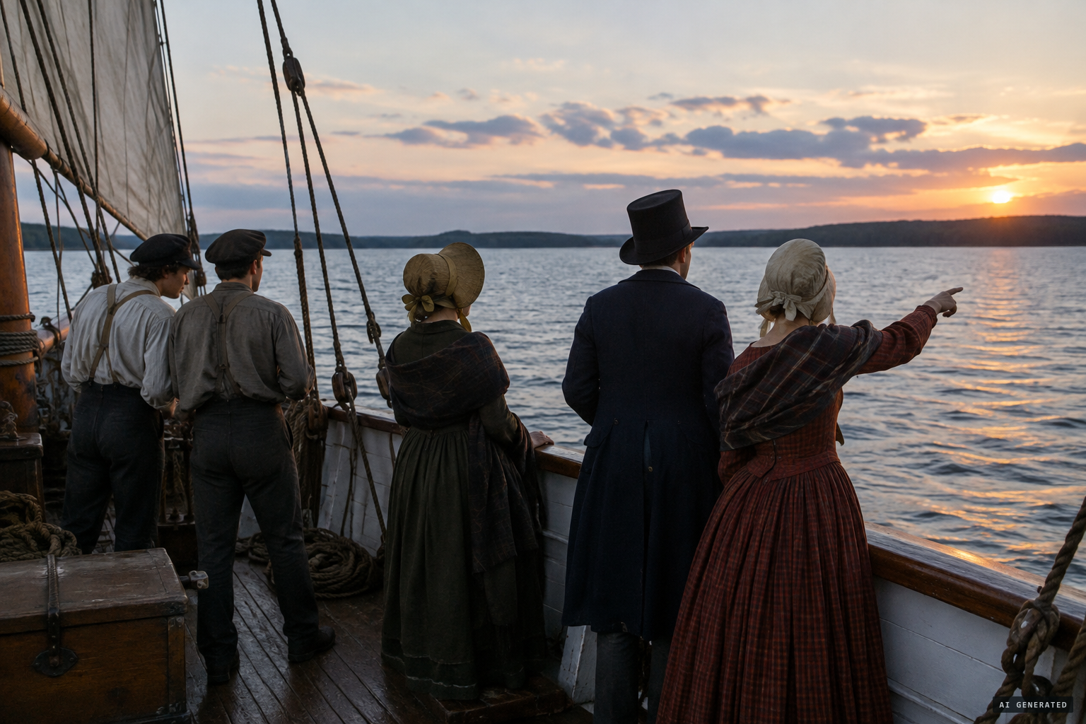Two young crewmen and three passengers saw it too