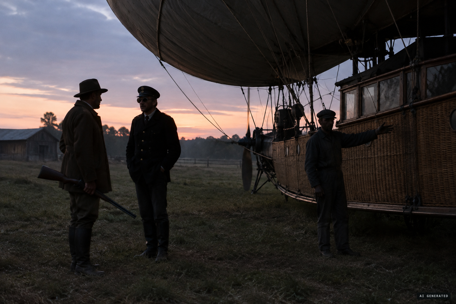 "Is this the air ship?" "Yes, sir."