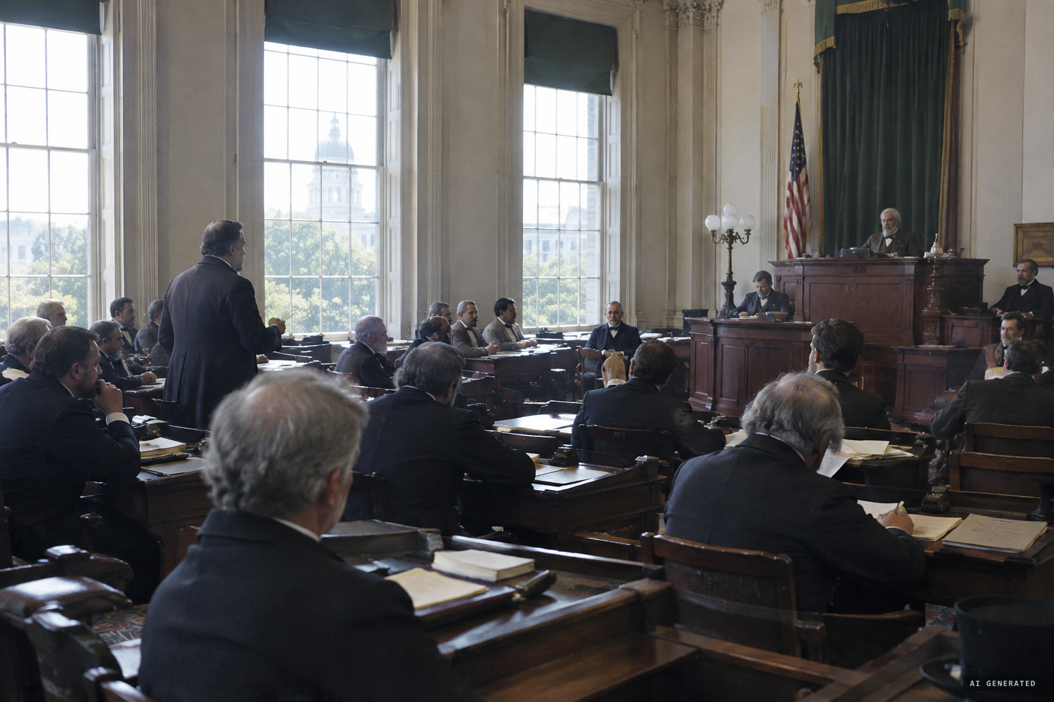The Arkansas Senate resolves airships should pay freight taxes