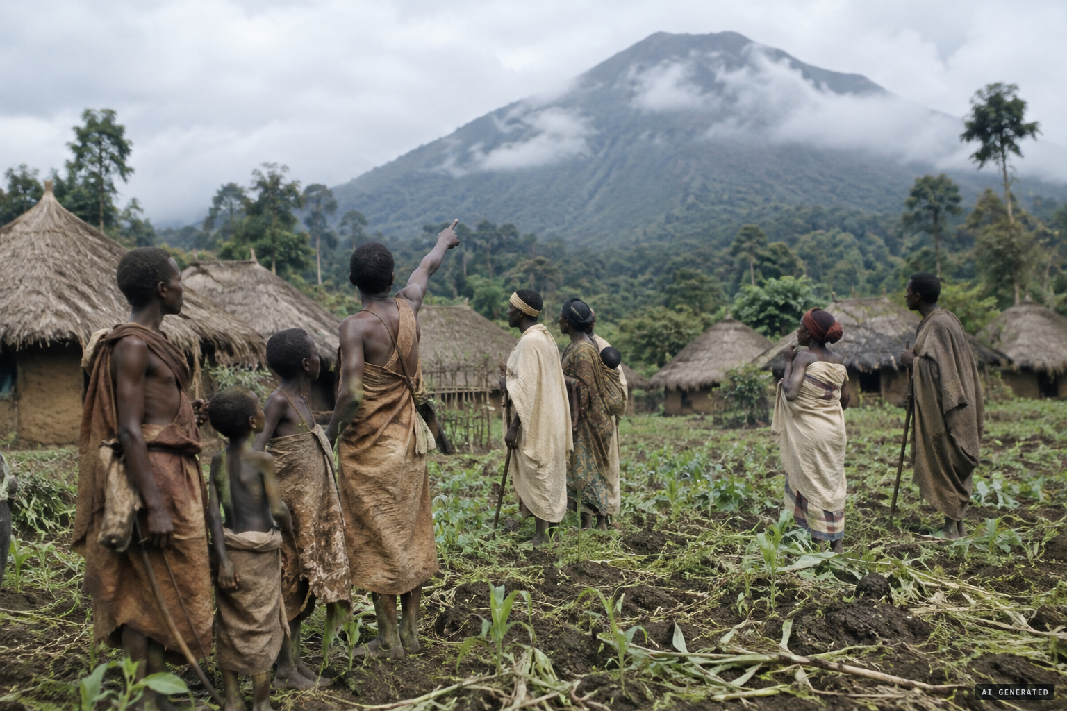 Local people tell of large apes raiding their fields