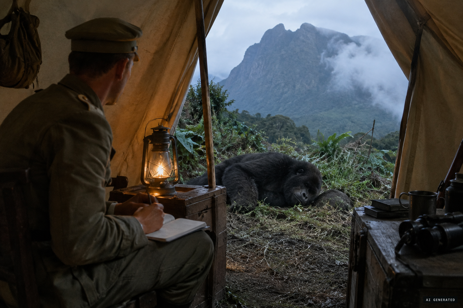 Von Beringe cannot determine the genus of the ape