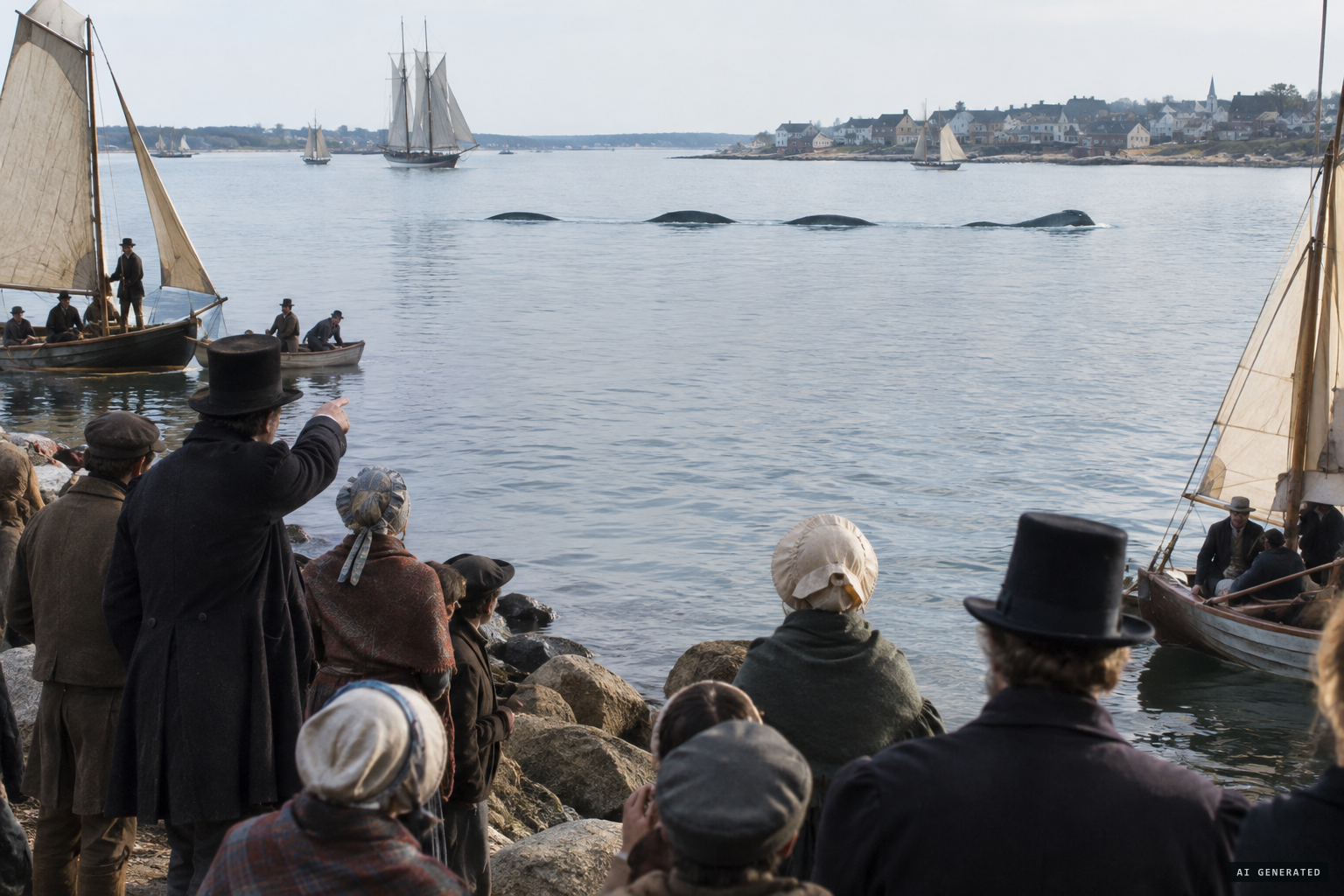 Sea serpent sightings off Gloucester in 1817