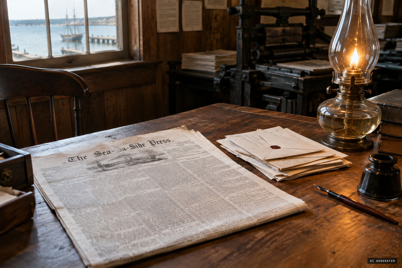 The Sea-Side Press reports a 'young sea-serpent' and letters begin to arrive