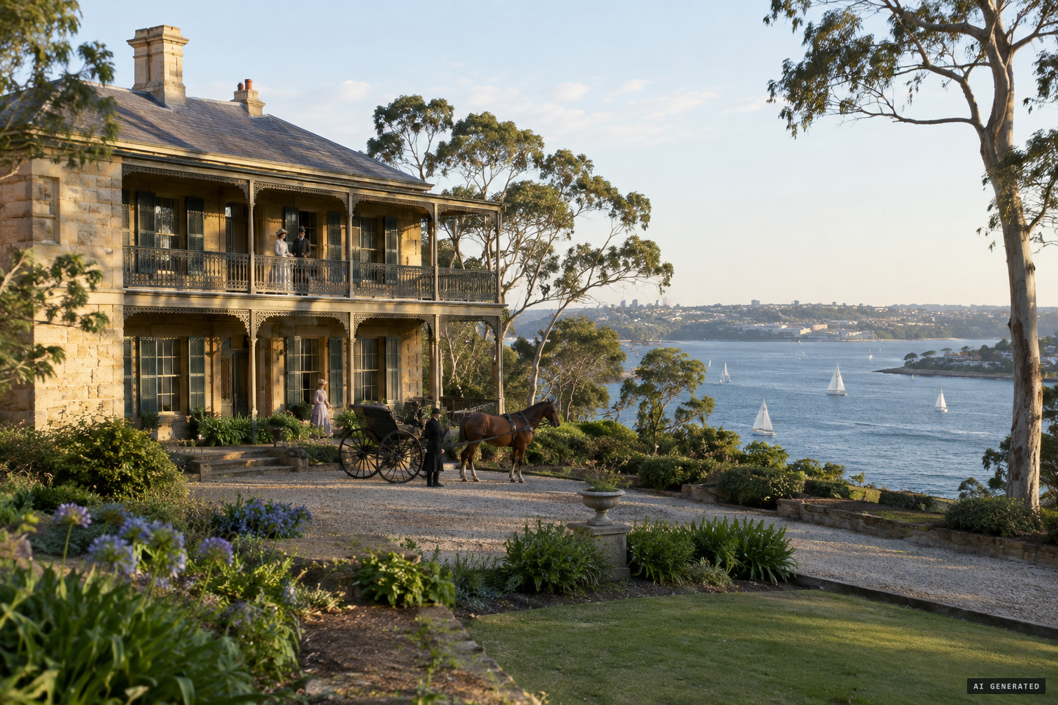 Cranbrook at Rose Bay, the home where Captain Robert Towns died in April 1873