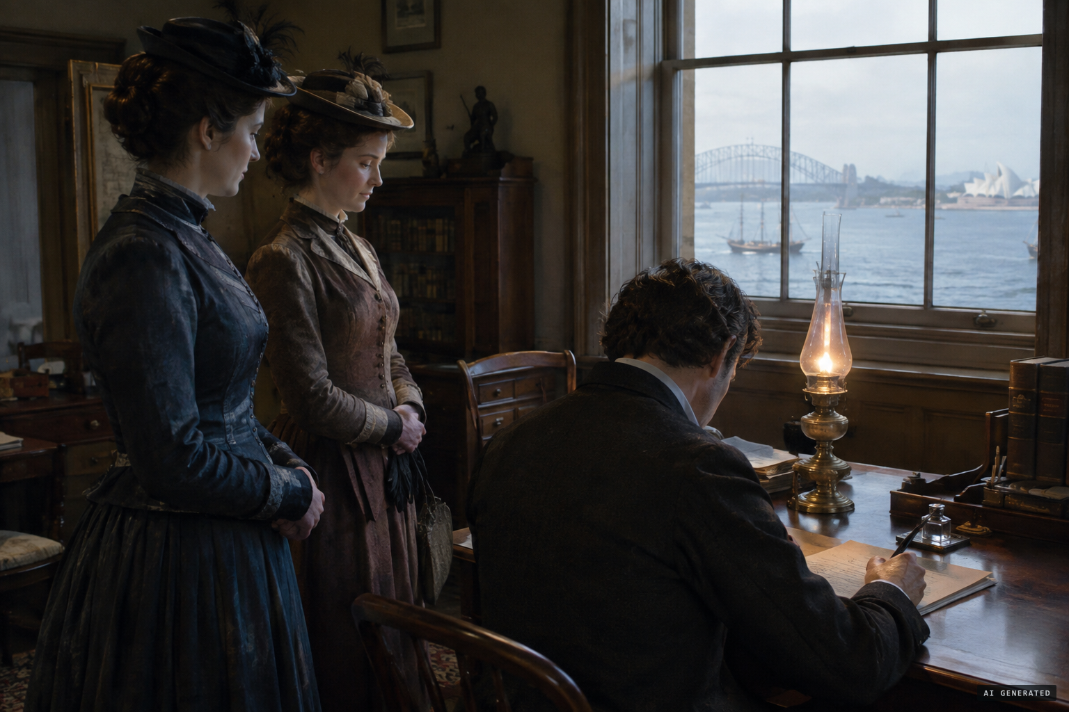 Charles Lett sets down the account in 1885; Sara Lett and Sibbie Smyth sign