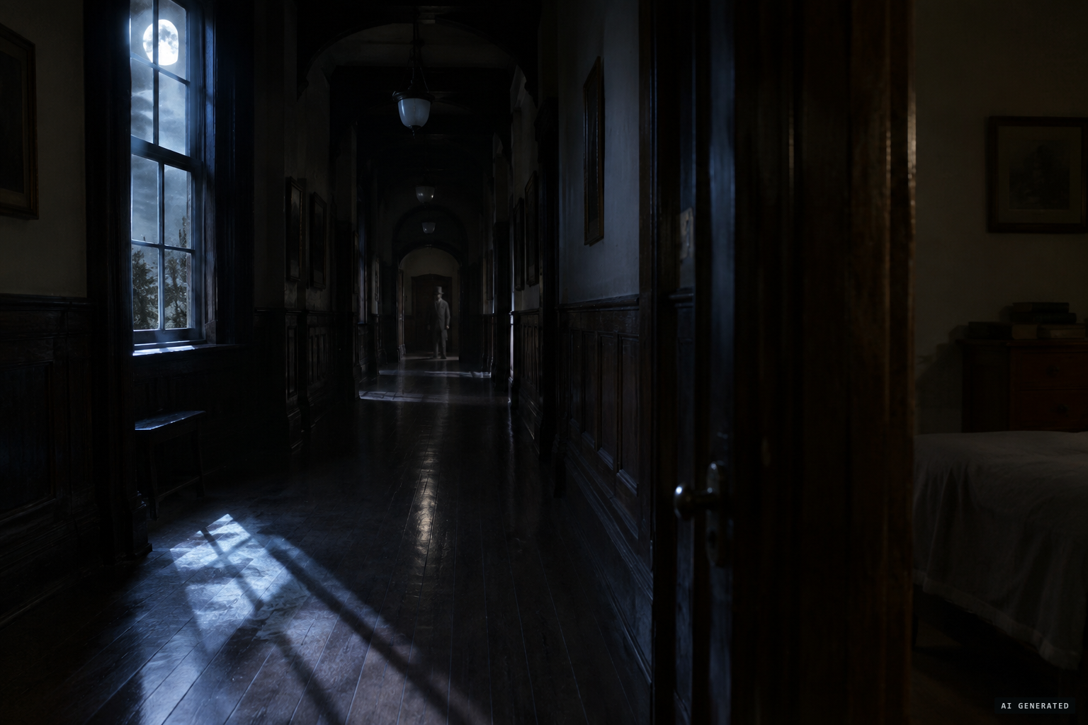 Boarders' tales of Captain Towns's ghost wandering Rawson House