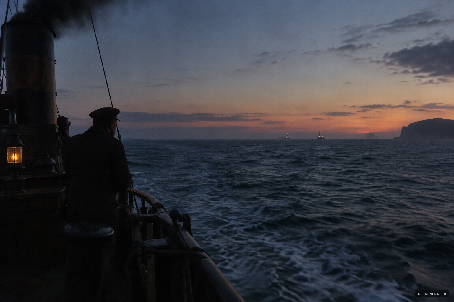 A seasoned mariner and an enormous fast shape off Land's End