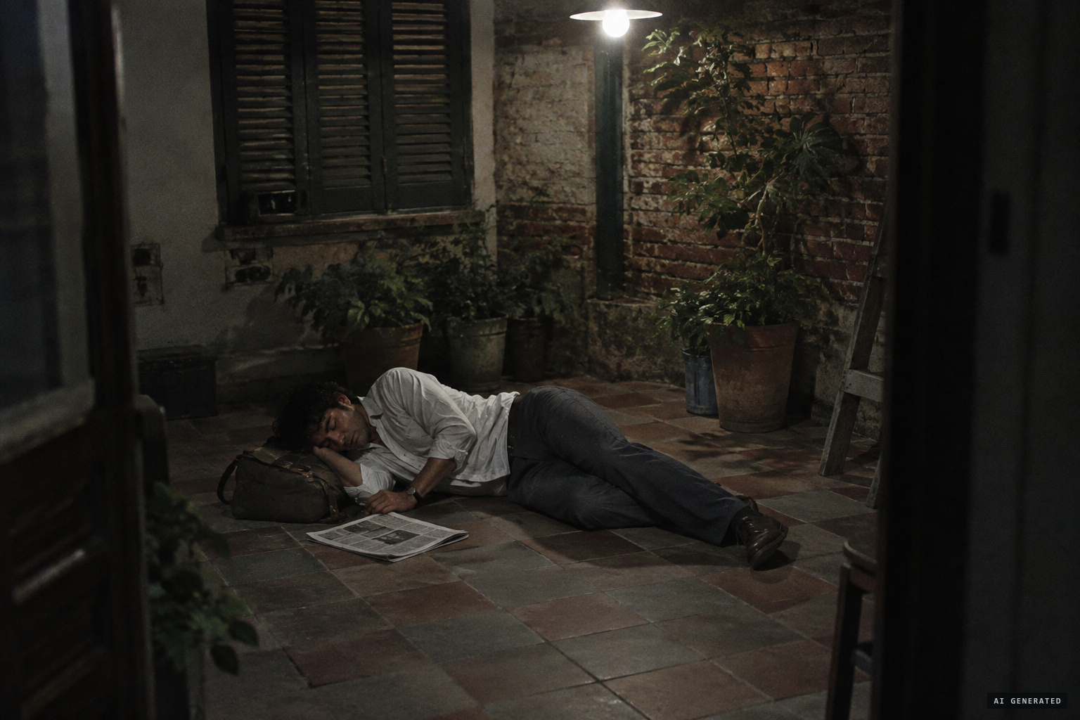 In the best known version, he is found asleep in a patio in Constitución.