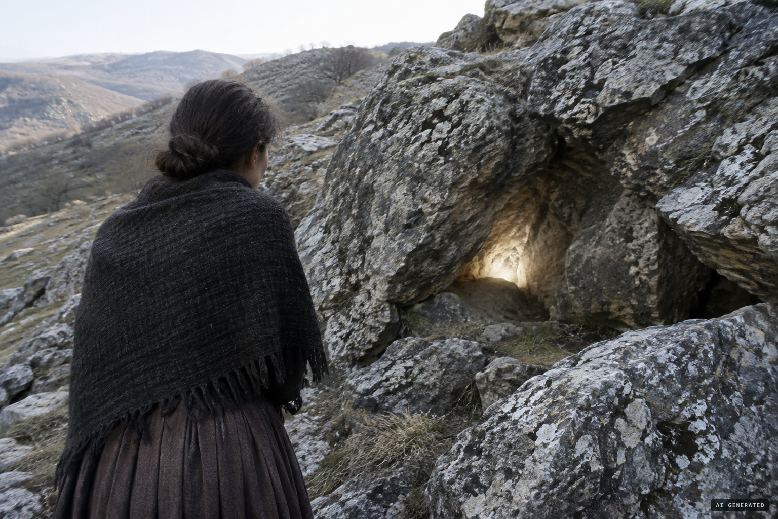Fabiana Cicchino notices an unusual light coming from a hollow in the rock