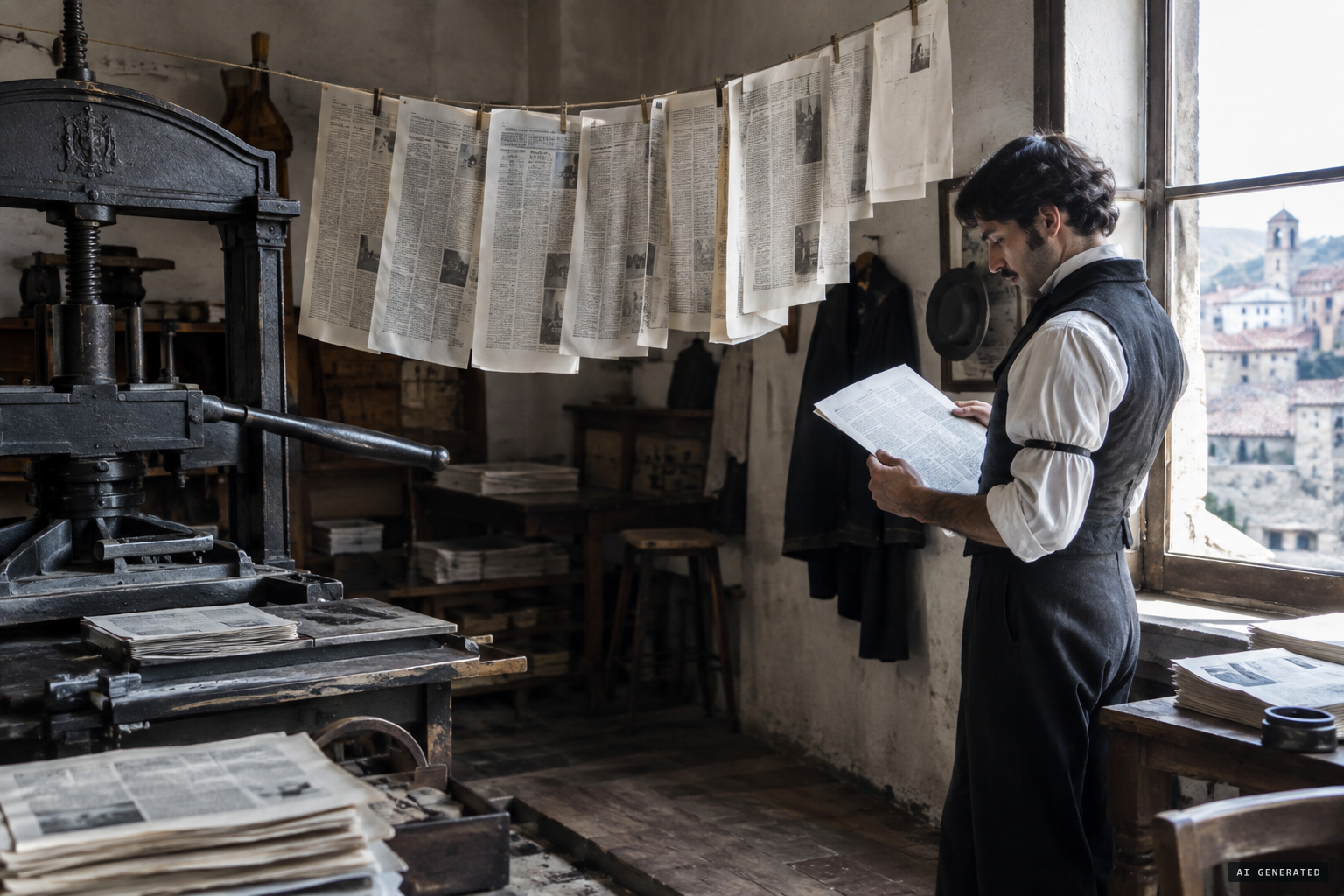 The Isernia weekly Il Grillo blames the visions on exalted imagination