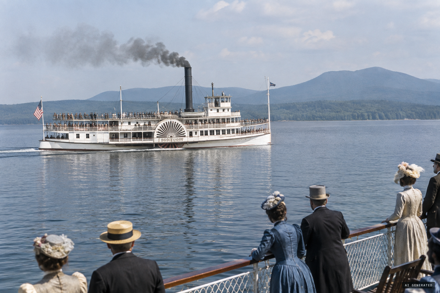 Steamboat-era Lake Champlain, where Champ reports began