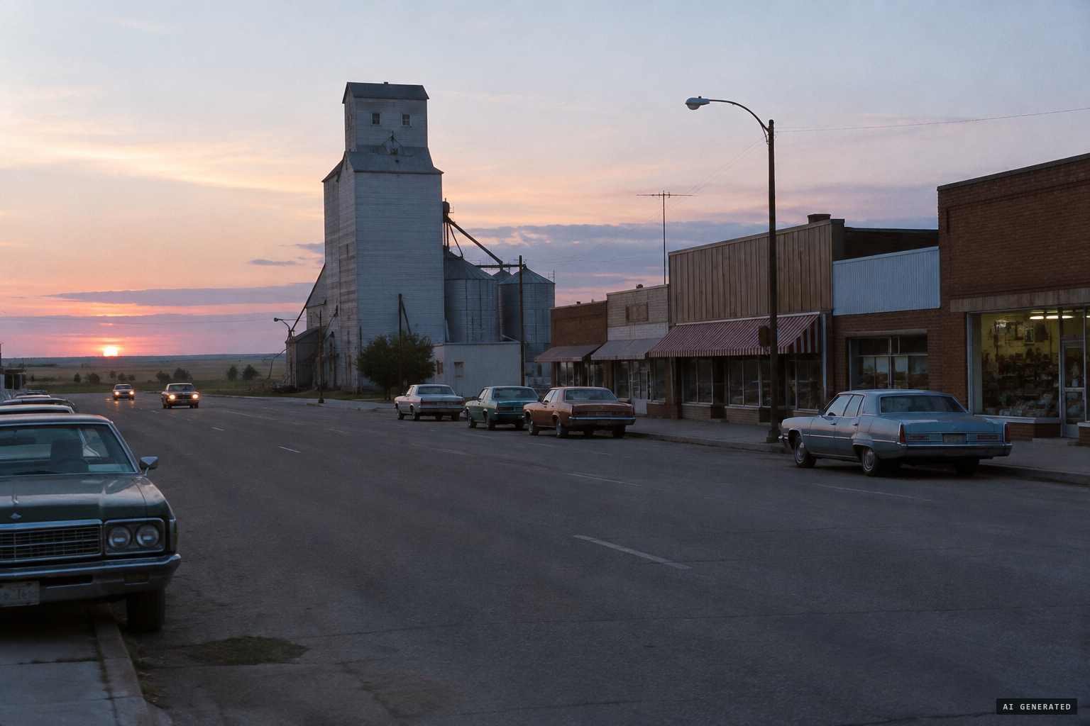Carman, a small Manitoba town, in the spring of 1975