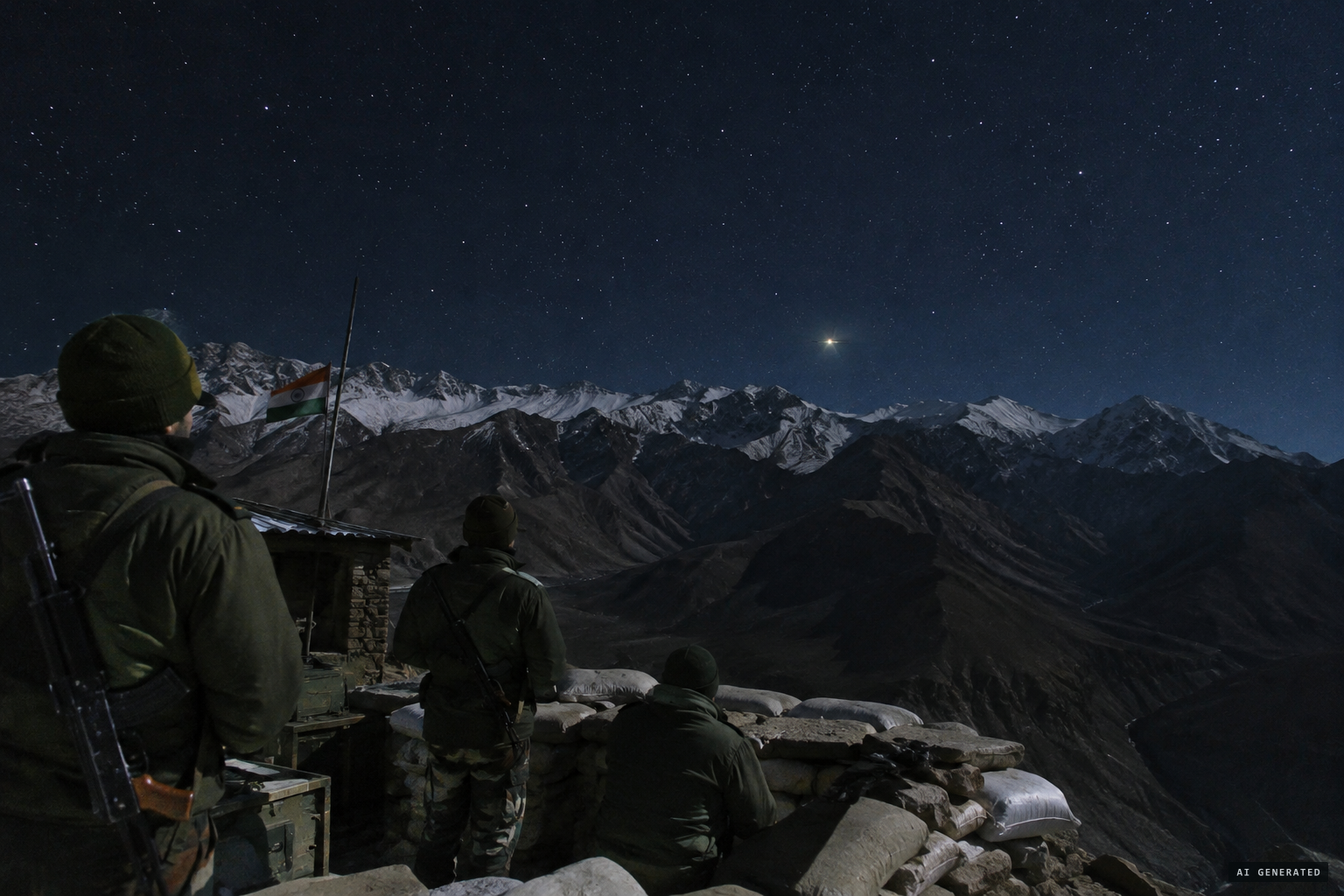 Strange lights reported by Indian Army troops along the Ladakh border