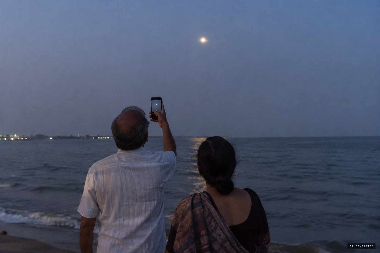 July 2023 at Muttukadu: a bright light photographed