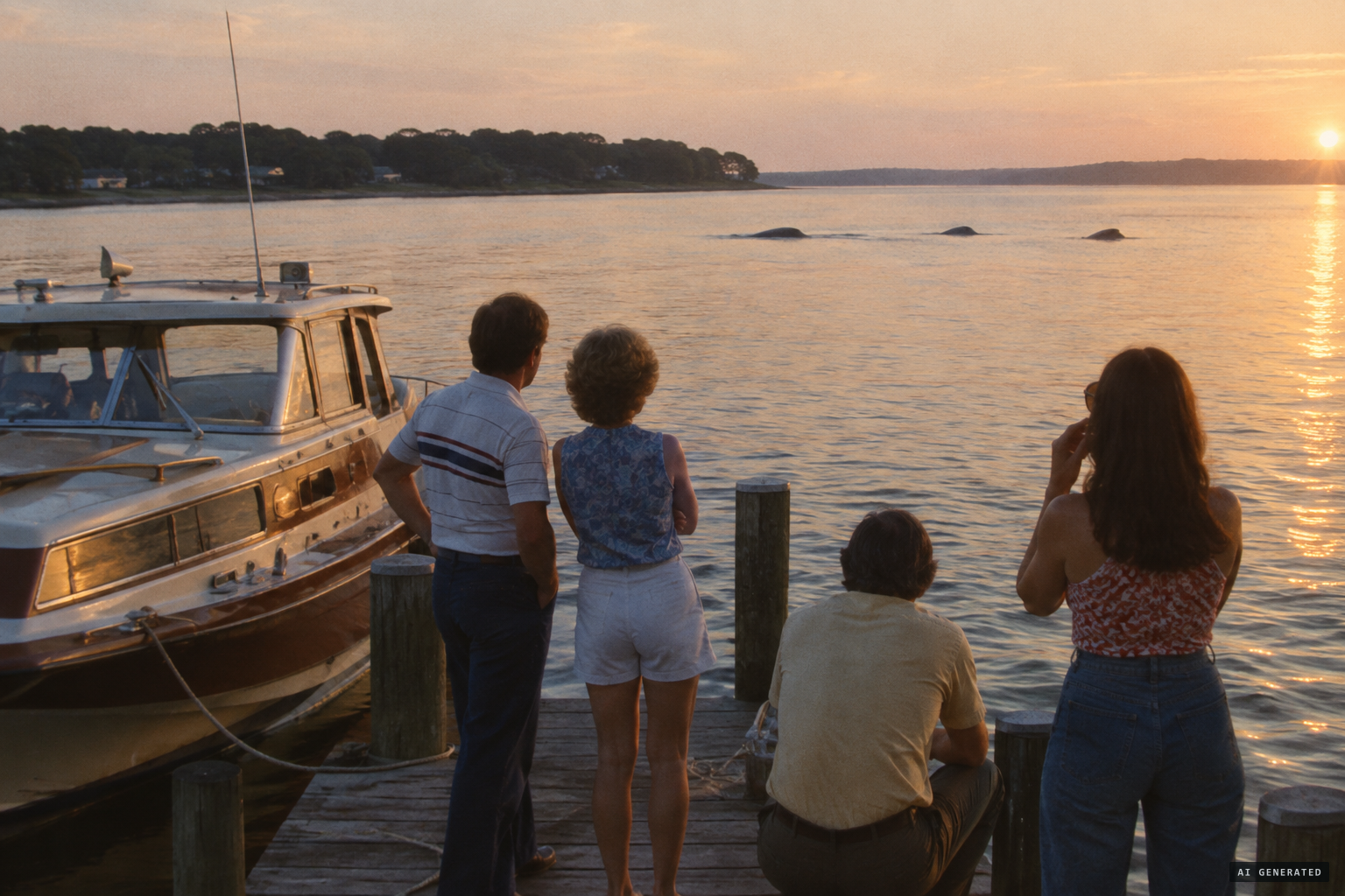 Three humps on the Magothy River, July 1980