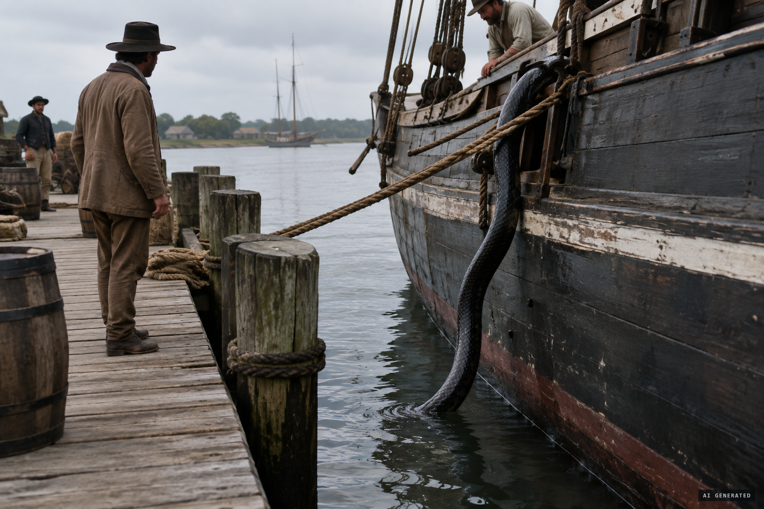 The 'Anaconda Syndrome': snakes escaped from sailing ships