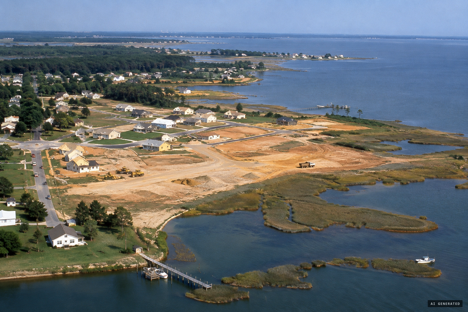 Rapid development swallowing Kent Island