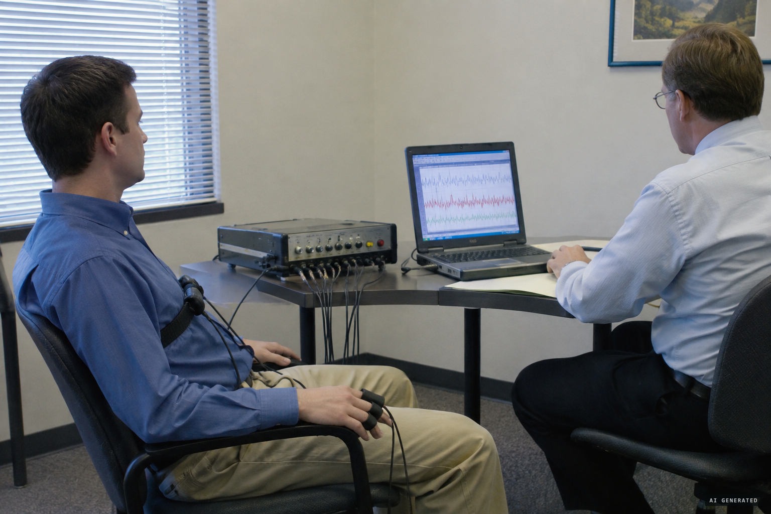 MUFON investigators give Bledsoe a polygraph