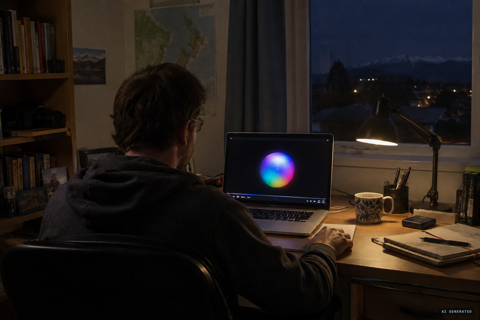 Reviewing his footage, Lavelle can't match it to a drone, jet, satellite or reflection.