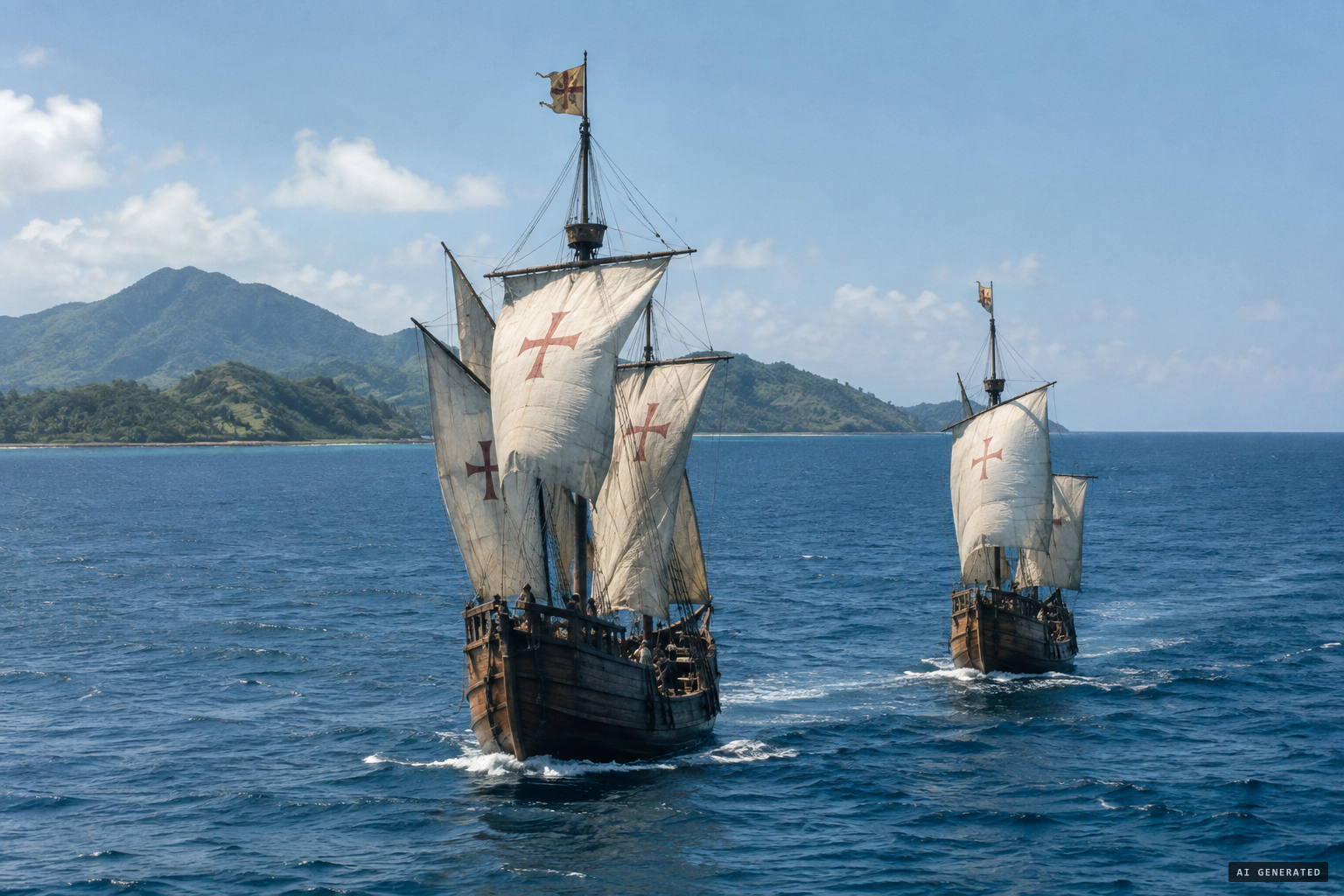 16 January 1493: Columbus begins the crossing home