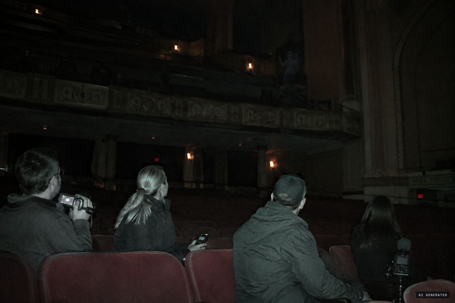 Ghost Hunters record a voice and a waving man in the balcony