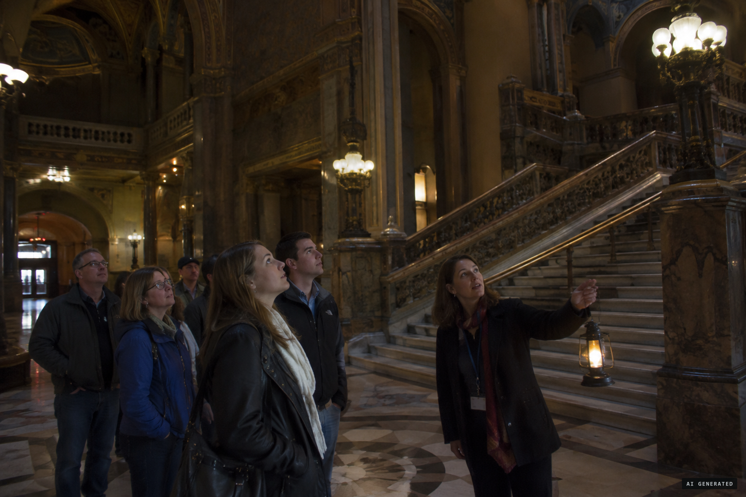 Guided ghost tours lead visitors through Music Hall today