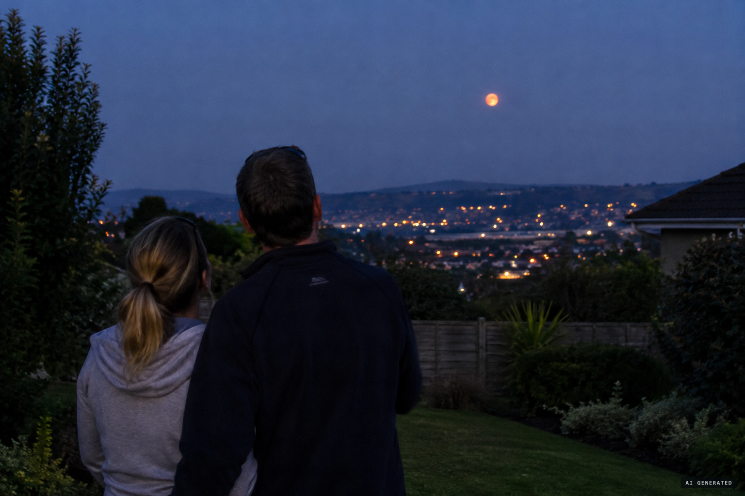 In neighbouring Prestbury, a couple sees a similar orange orb