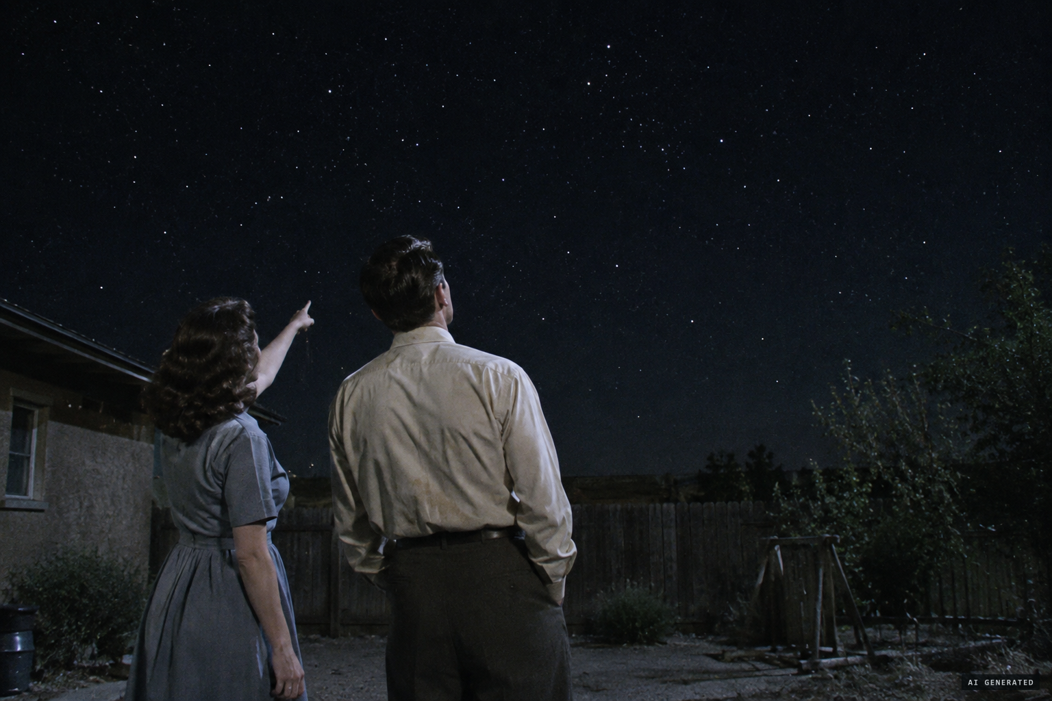 Tombaugh, "petrified with astonishment," after the lights are gone