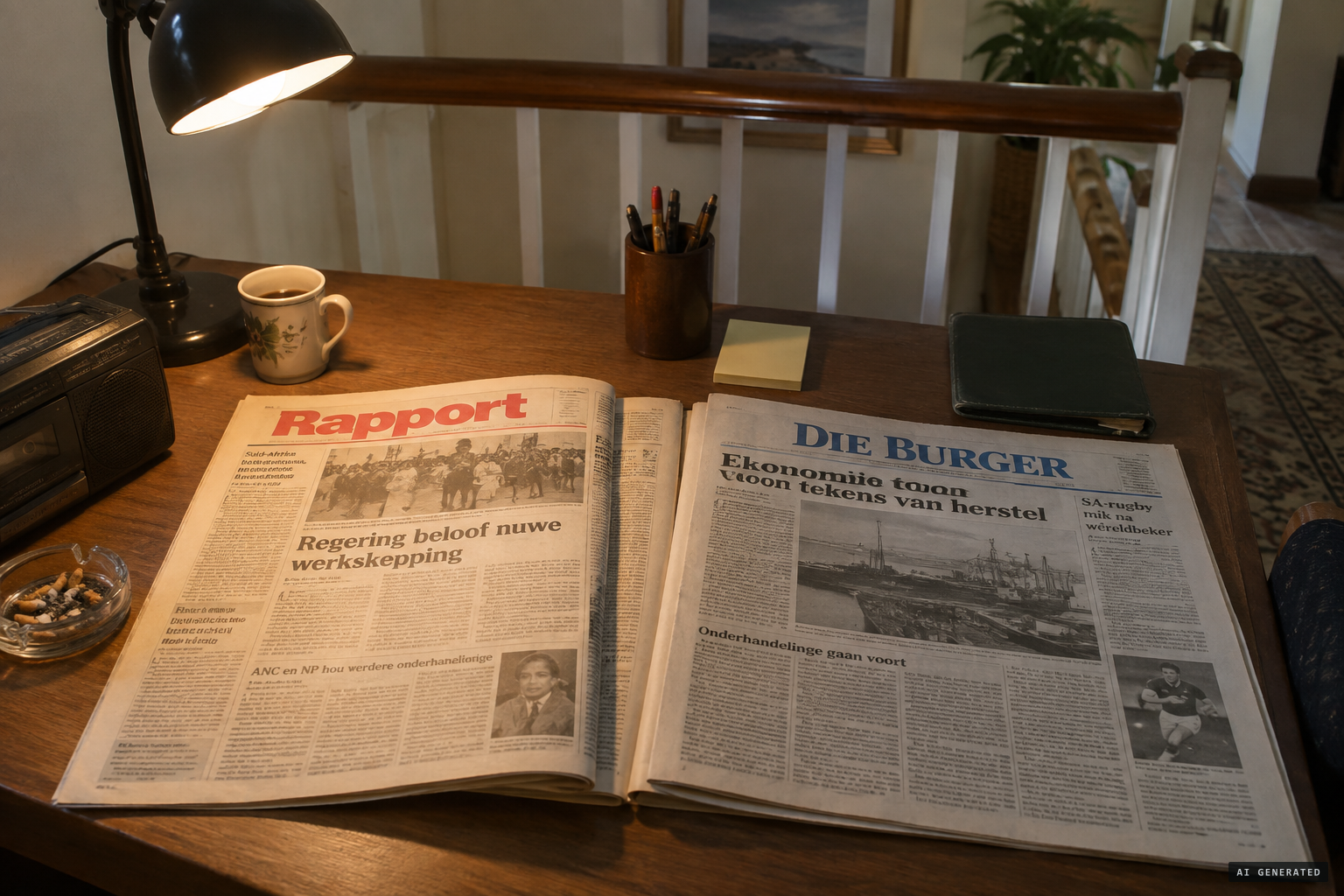 Pienaar's accounts in Rapport and Die Burger differ in small ways