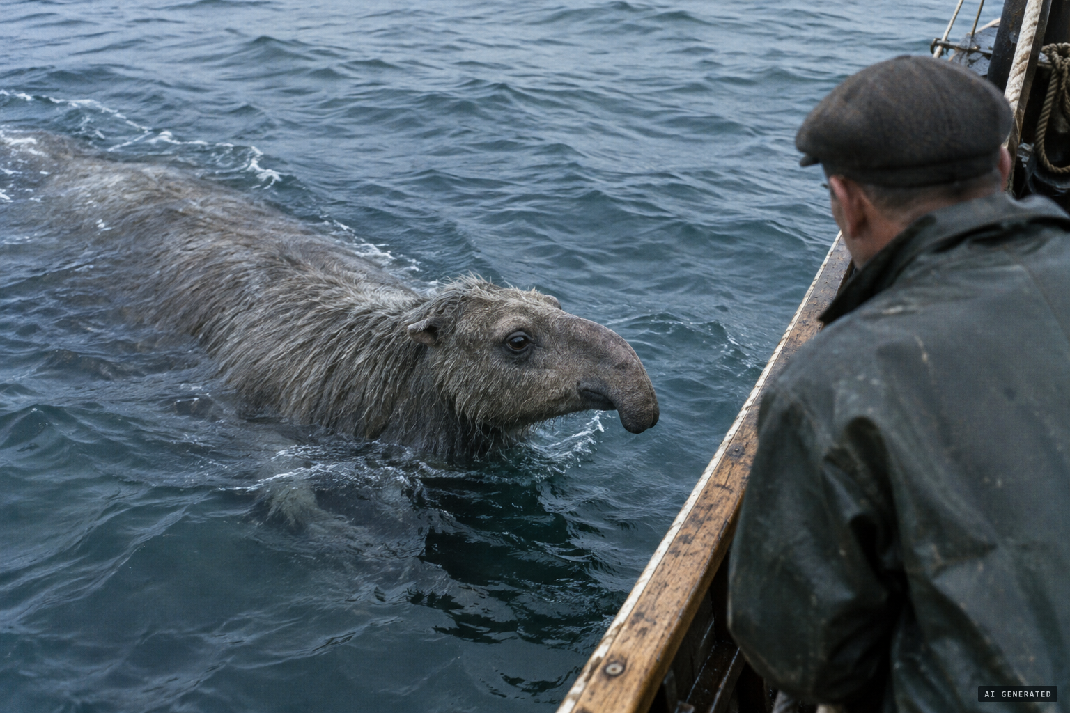 April 13, 1939: the creature passes within 10 feet of the Argo