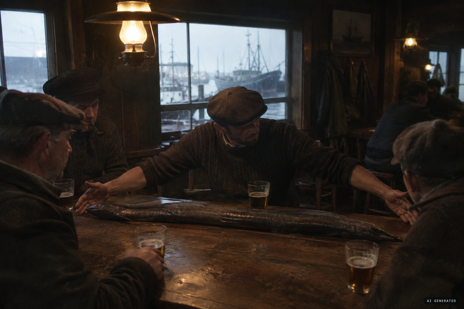 Fishermen's tavern tales, one of the possible explanations