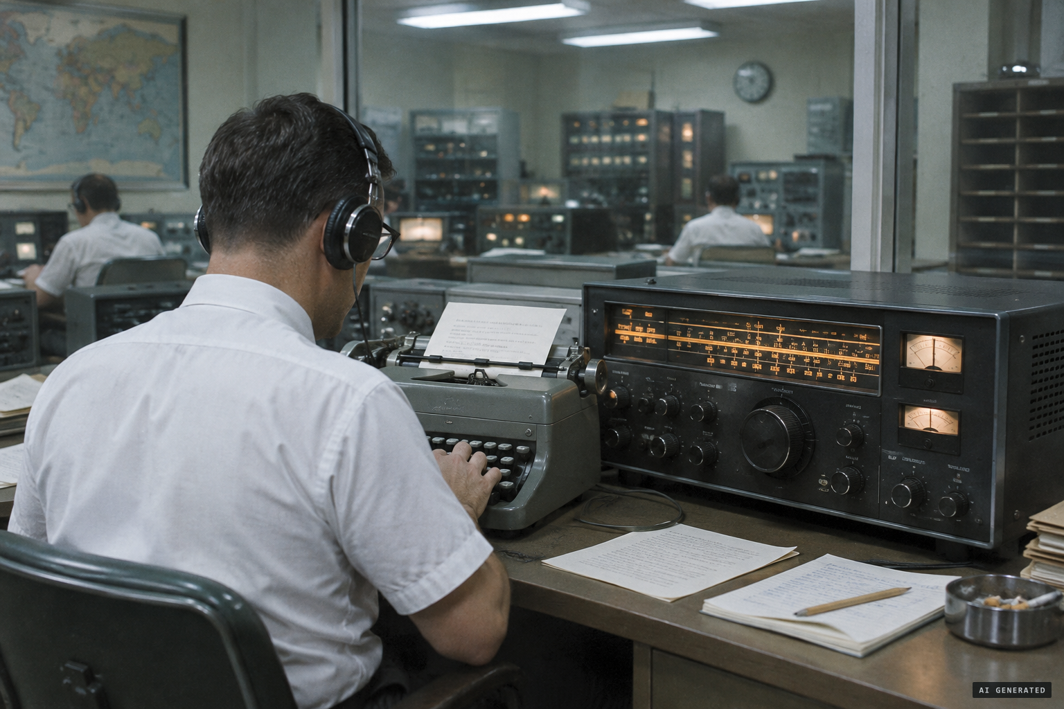 The Foreign Broadcast Information Service monitors the Portuguese broadcast and renders it into English