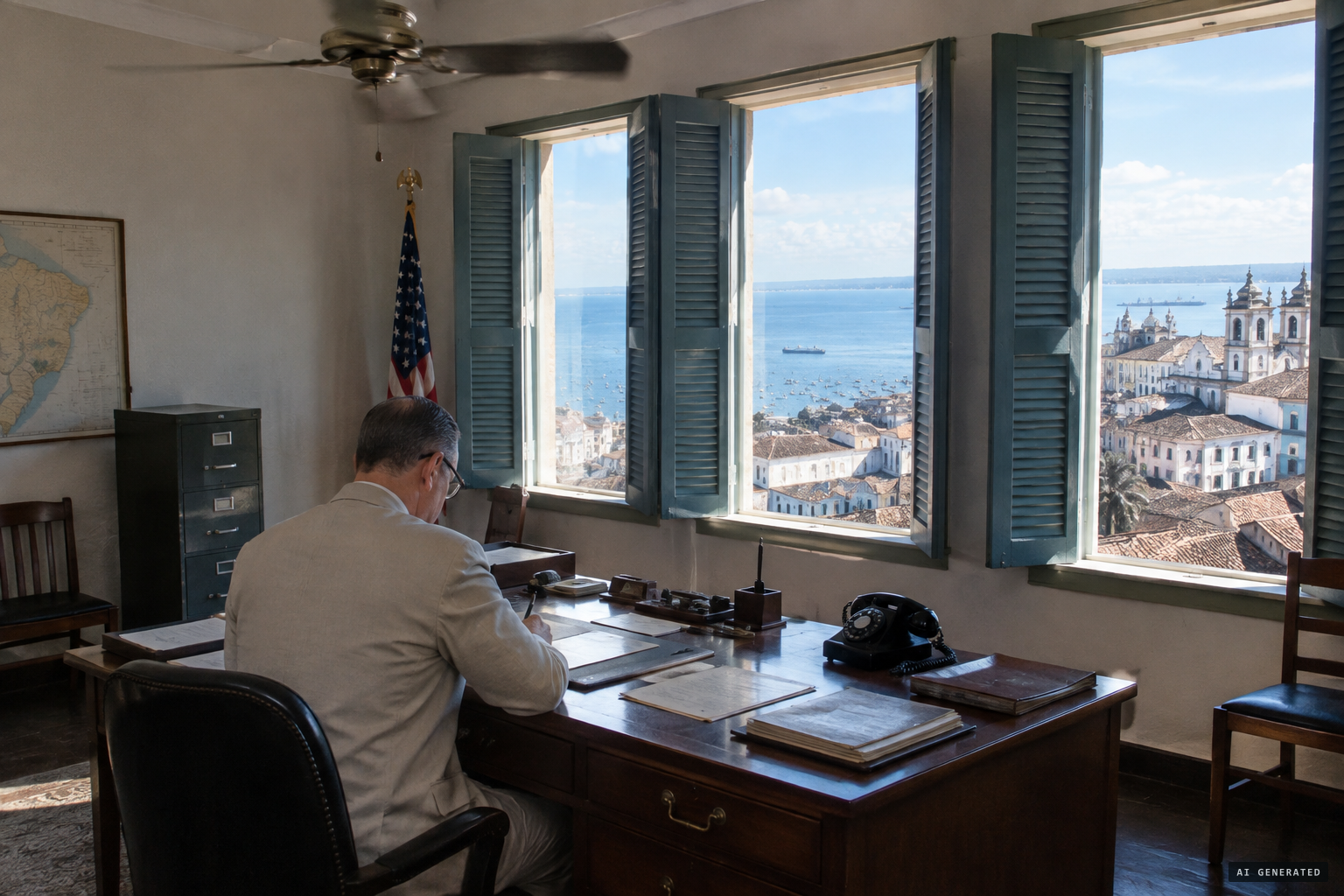 Consul Harold Midkiff in Salvador reports the story was apparently fabricated in Rio