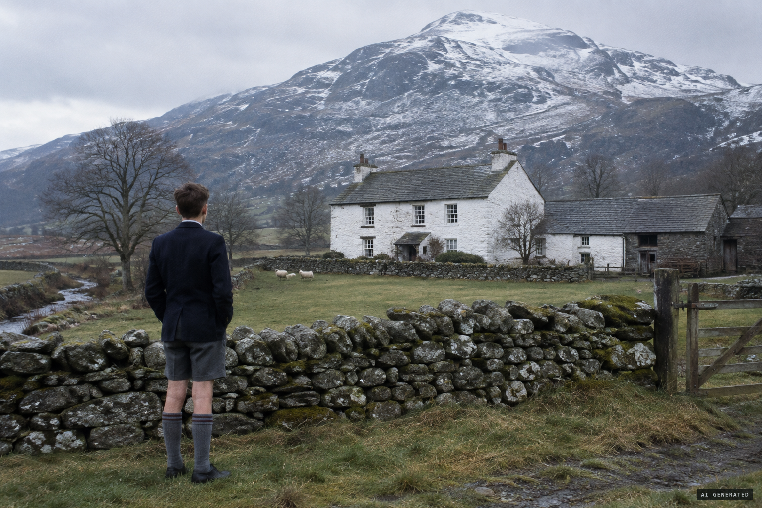 Little Arrow farm below Coniston Old Man, home of 13-year-old Stephen Darbishire