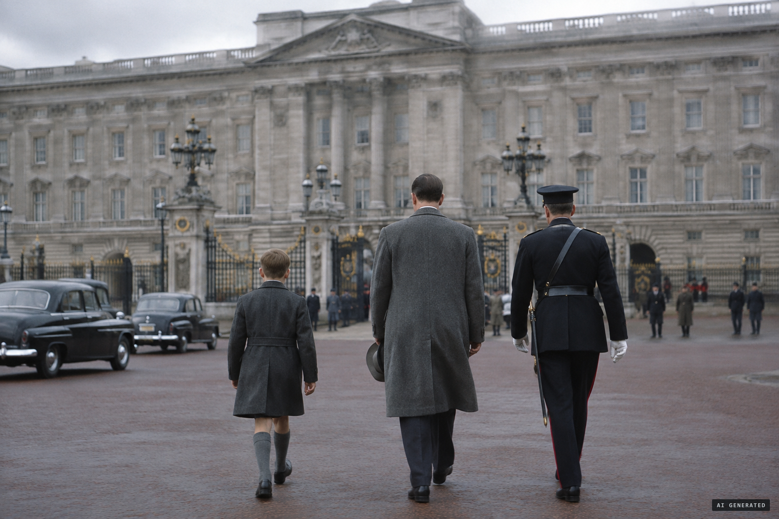 Stephen and his father are taken to Buckingham Palace