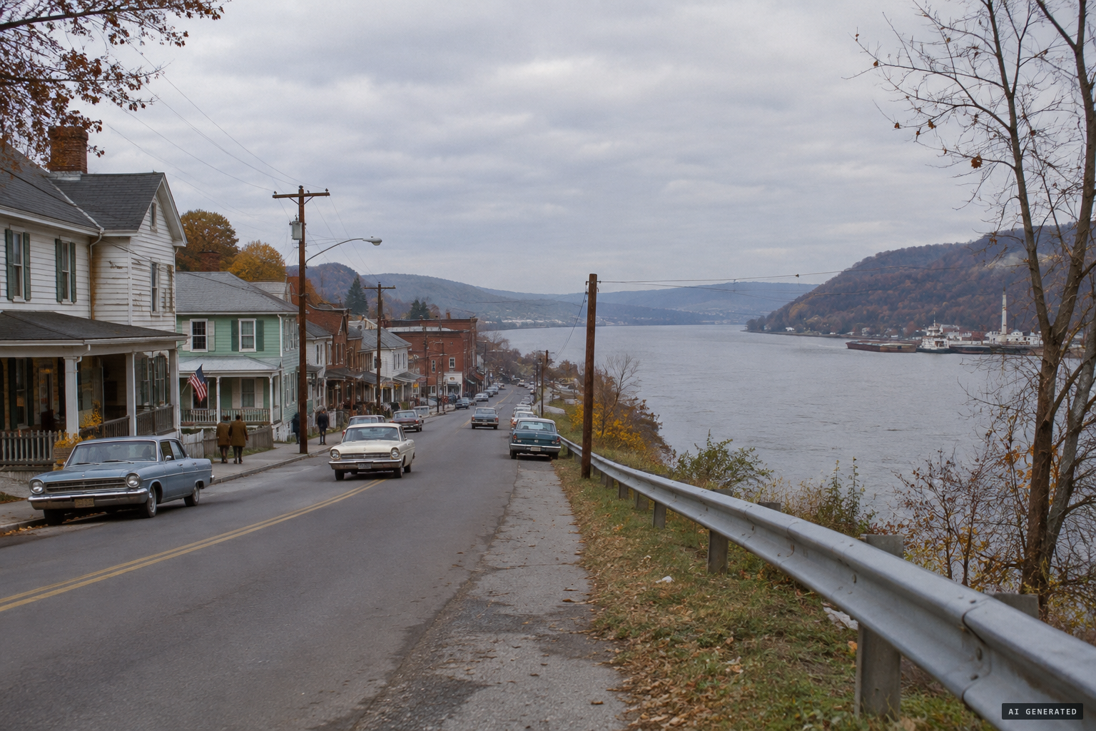 New Haven, the small Ohio River town where Connie Carpenter lived