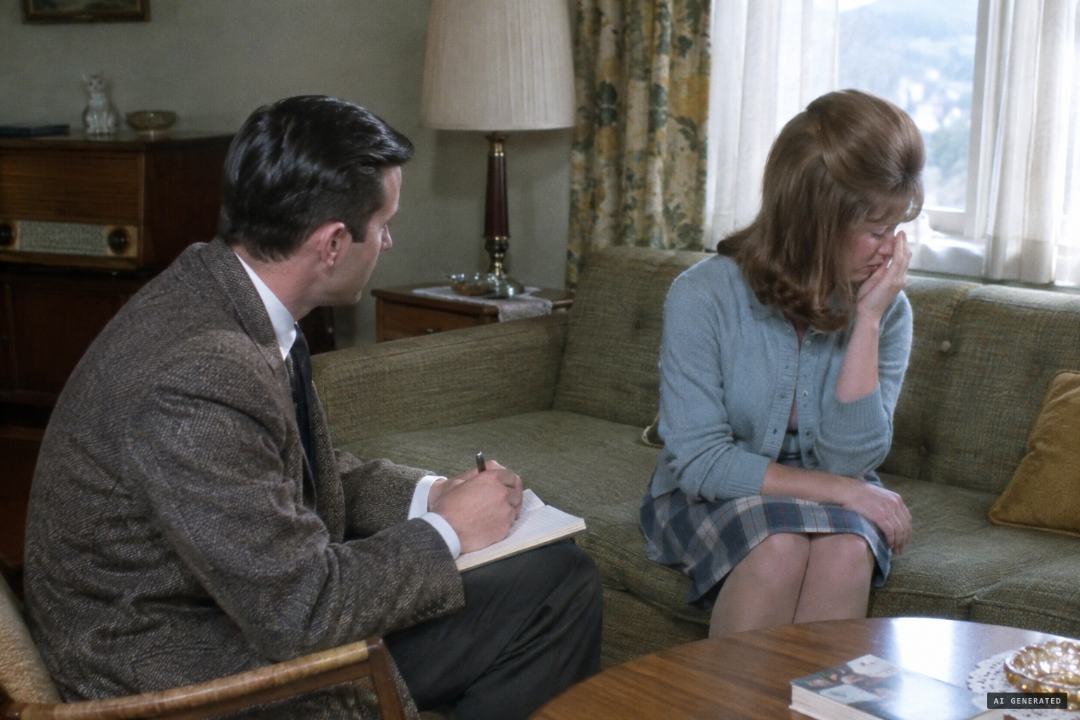 John Keel interviews Connie and notices her reddened eyes