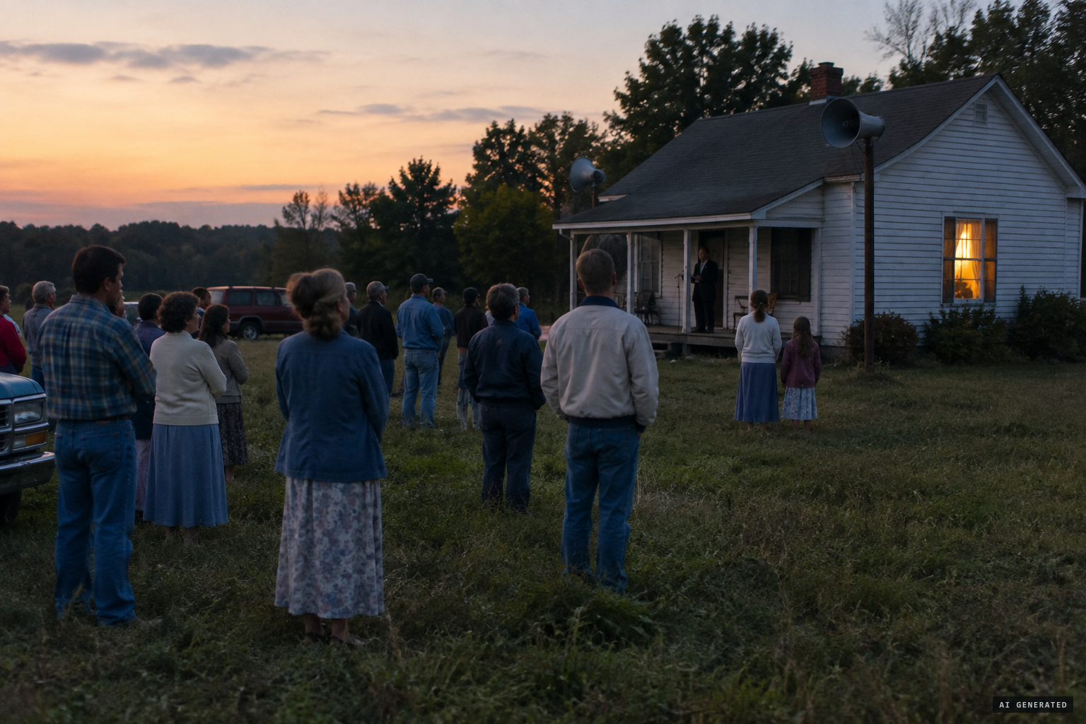 Messages relayed by loudspeaker from the Apparition Room to pilgrims in the fields