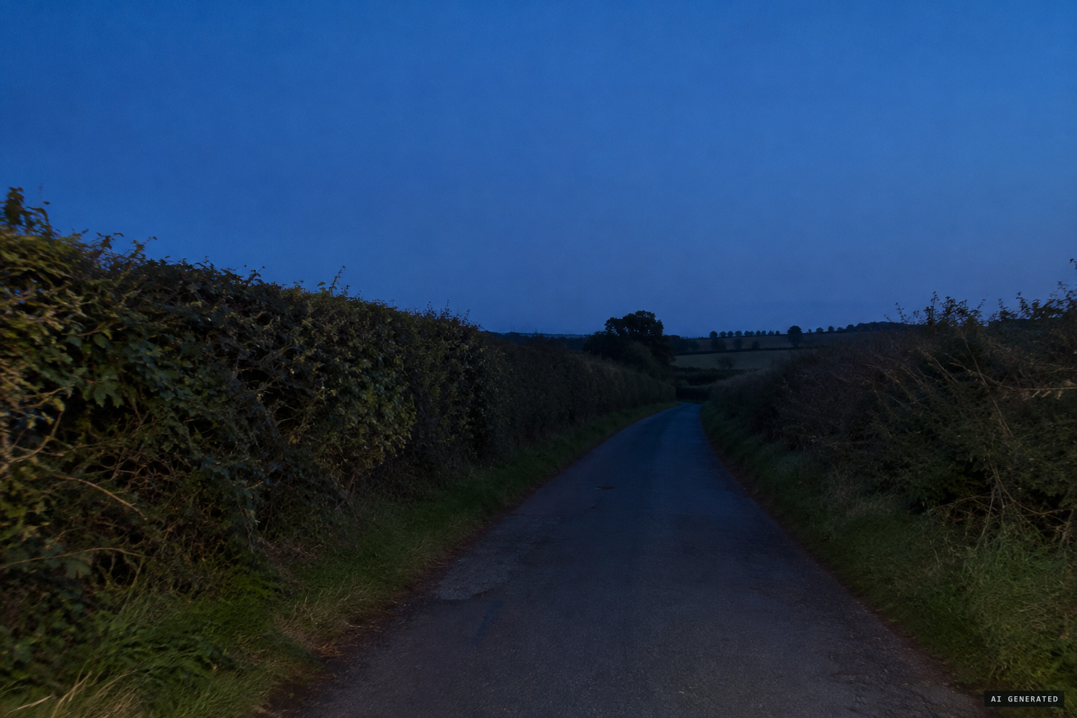 The lane where the Cookley Triangle was seen, still unexplained