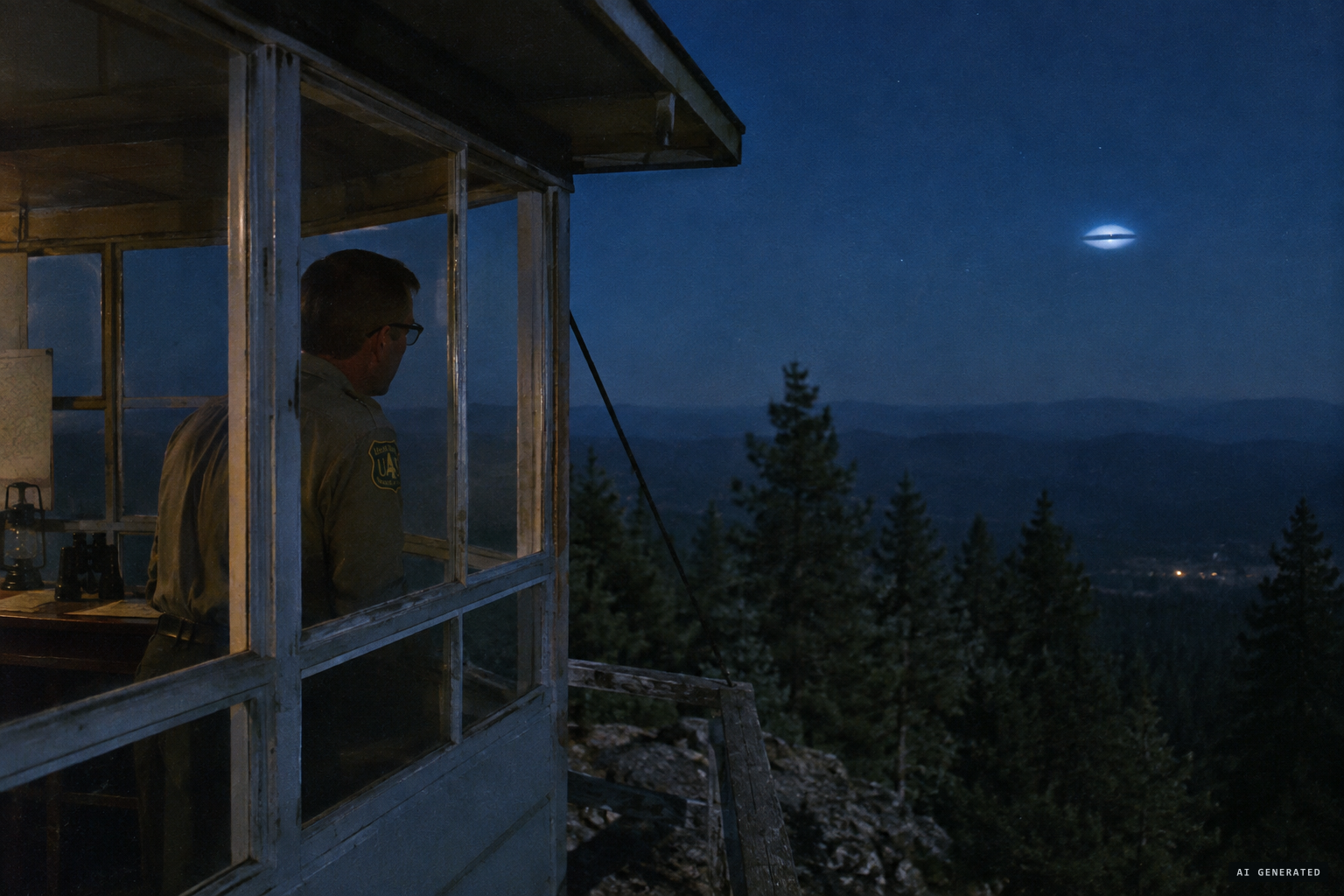 Weeks later near Coarsegold, an oval blue-white light with a dark band