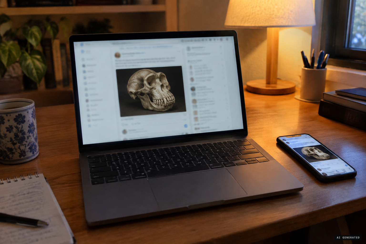 July 7, 2022: photos of the skull posted to Facebook and Instagram