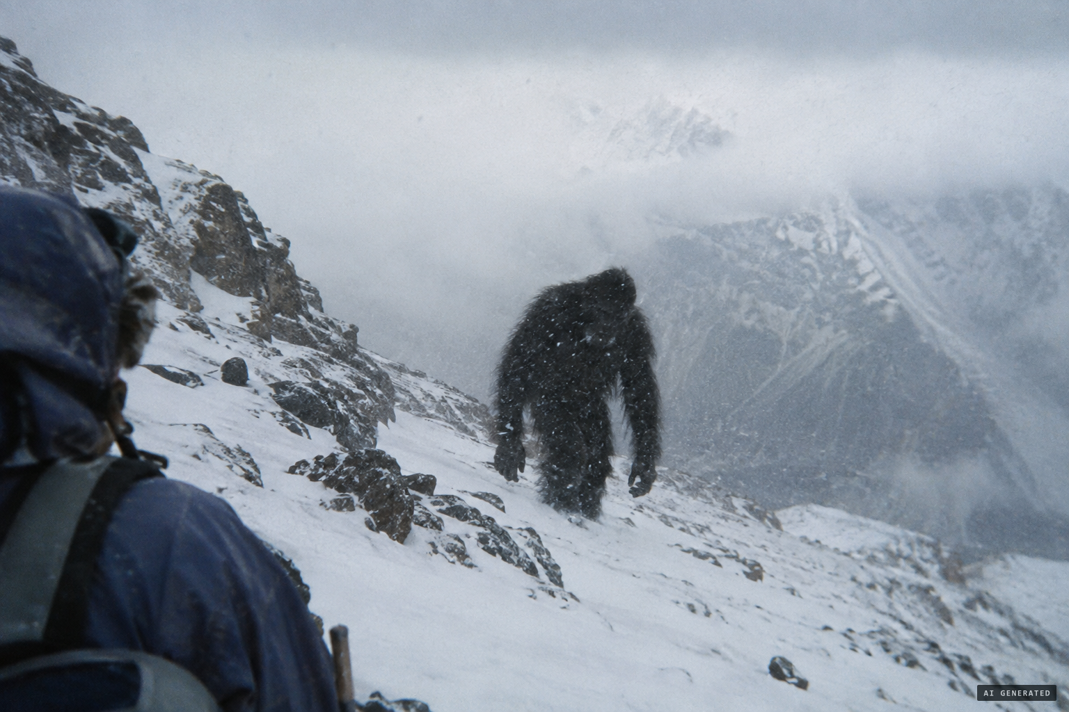 The upright, black-furred creature Calonica said walked like a human