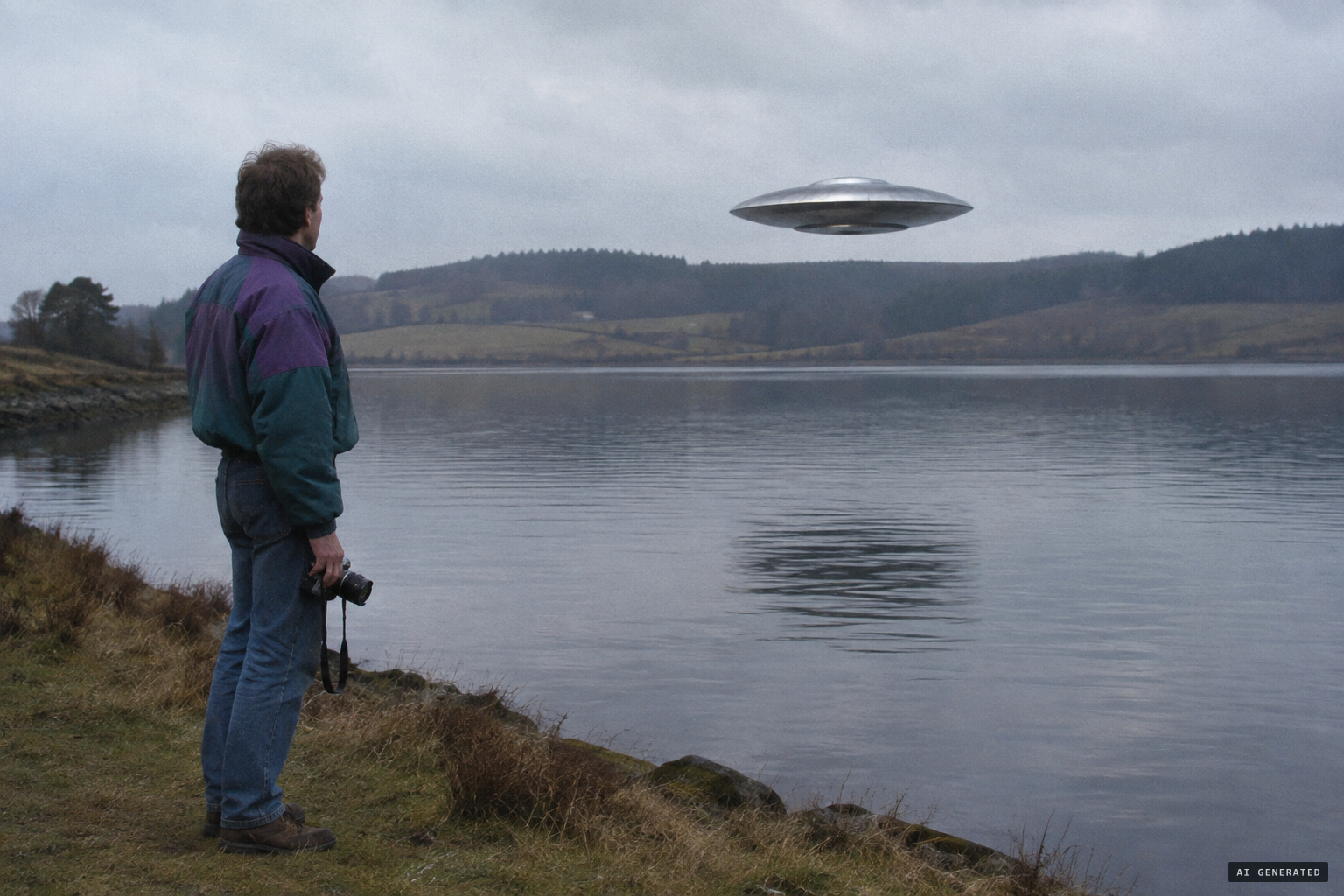 Held by a strange compulsion, he cannot use his camera for about 15 minutes
