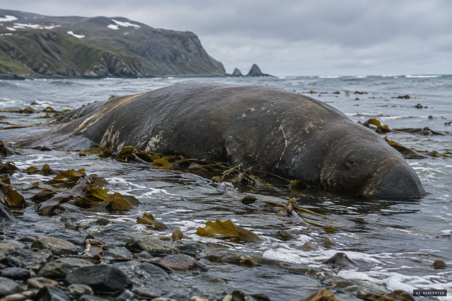 Steller's sea cow, usually dated extinct by 1768