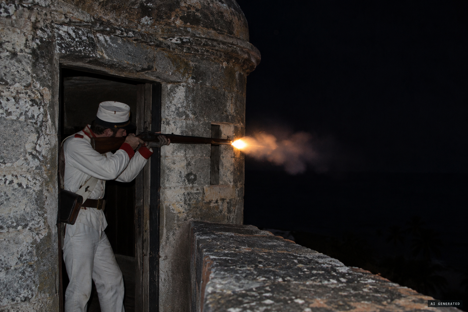 A shot in the night at the tower