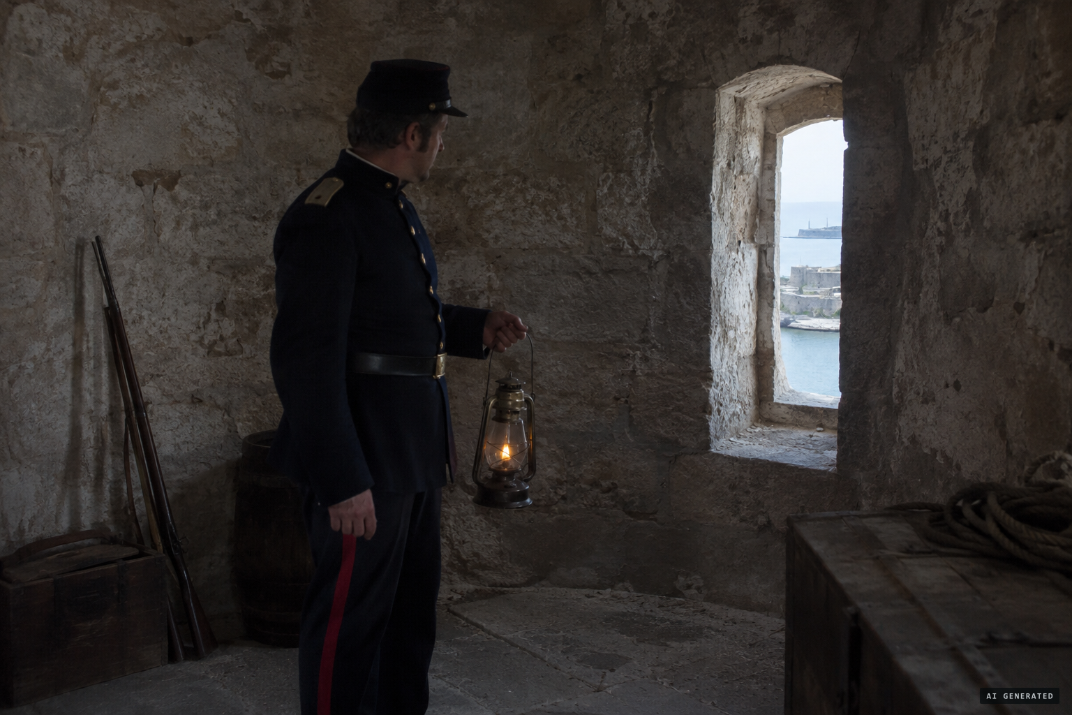 Officer Manolo Herez investigates the tower