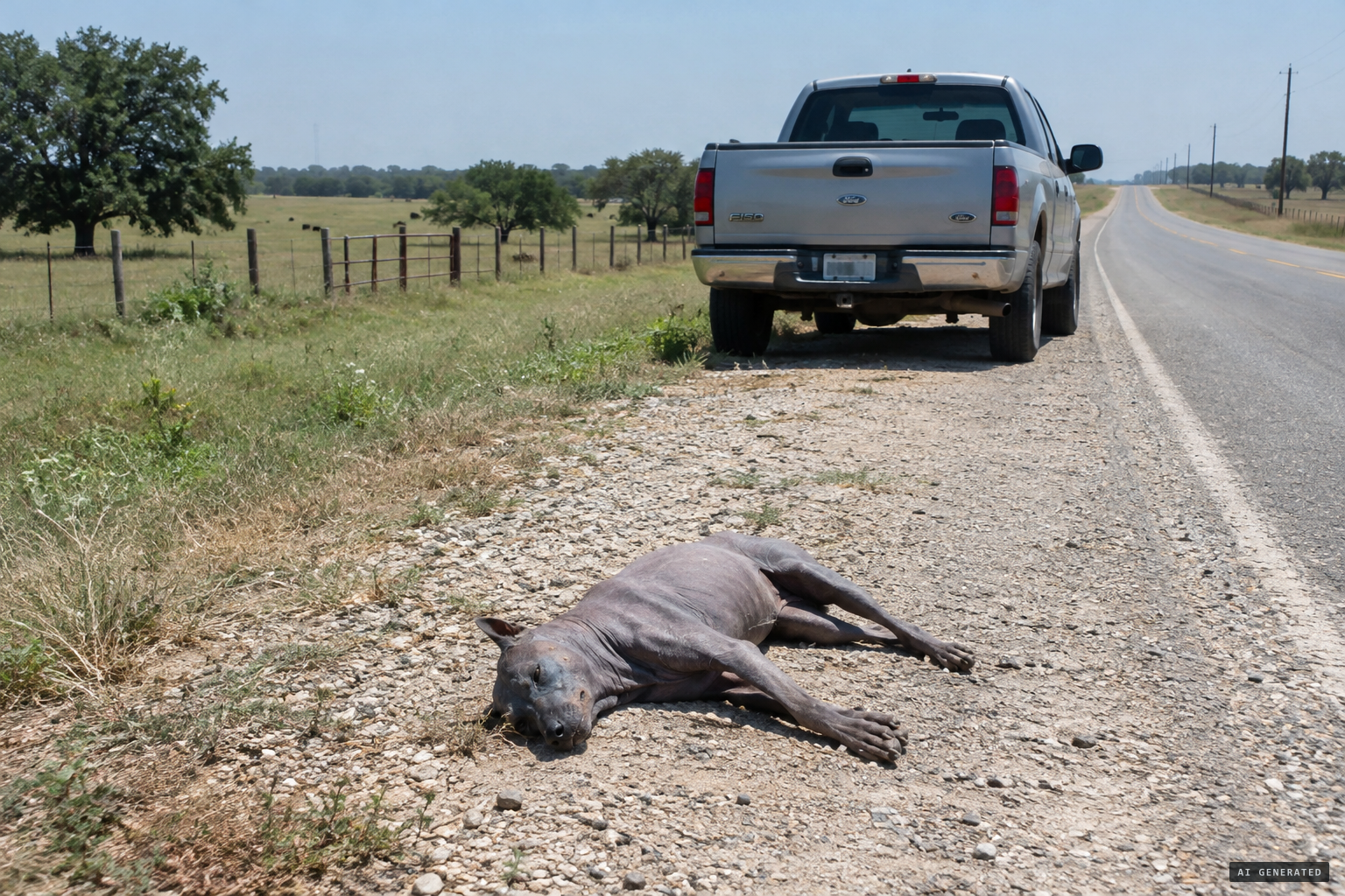 Three bodies found on and near the road outside her ranch